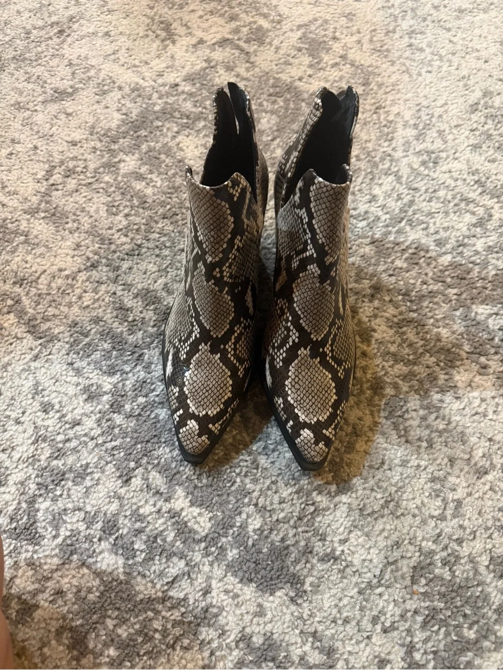 Vince Camuto Snakeskin Booties
